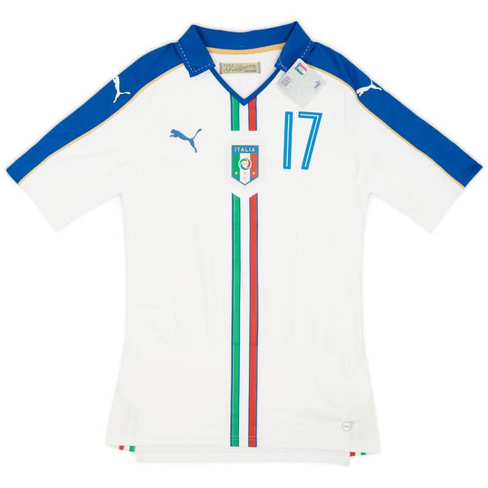 2016-17 Italy Player Issue (ACTV Fit) Away Shirt Eder #17 (L)