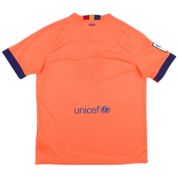 2014-15 Barcelona Away Shirt - 6/10 - (XL.Boys)