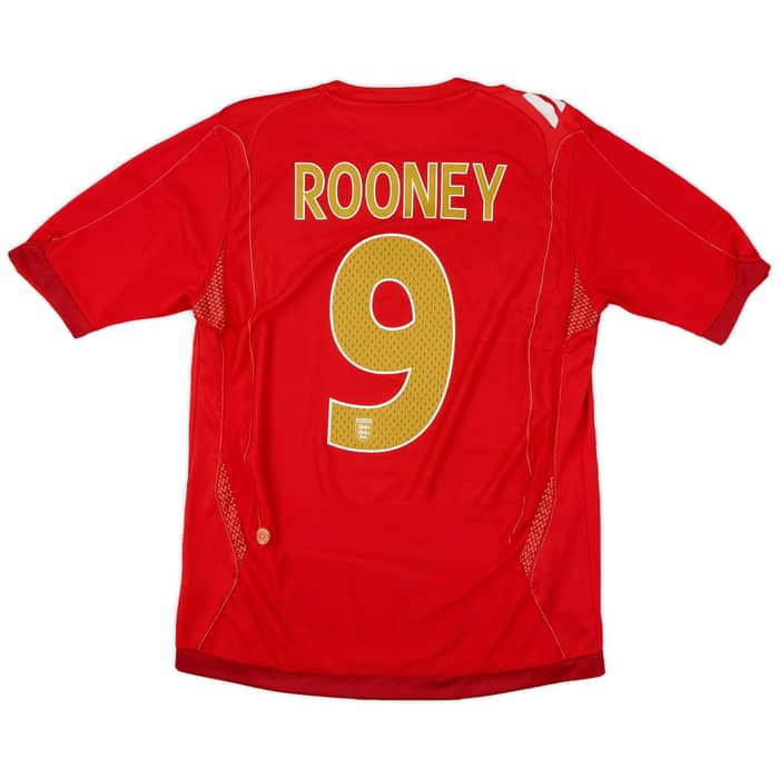 2006-08 England Away Shirt Rooney #9 - 8/10 - (M)