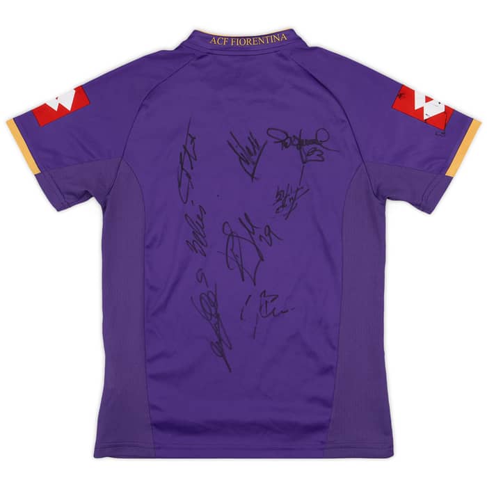 2007-08 Fiorentina Basic 'Signed' Home Shirt - 6/10 - (M.Boys)
