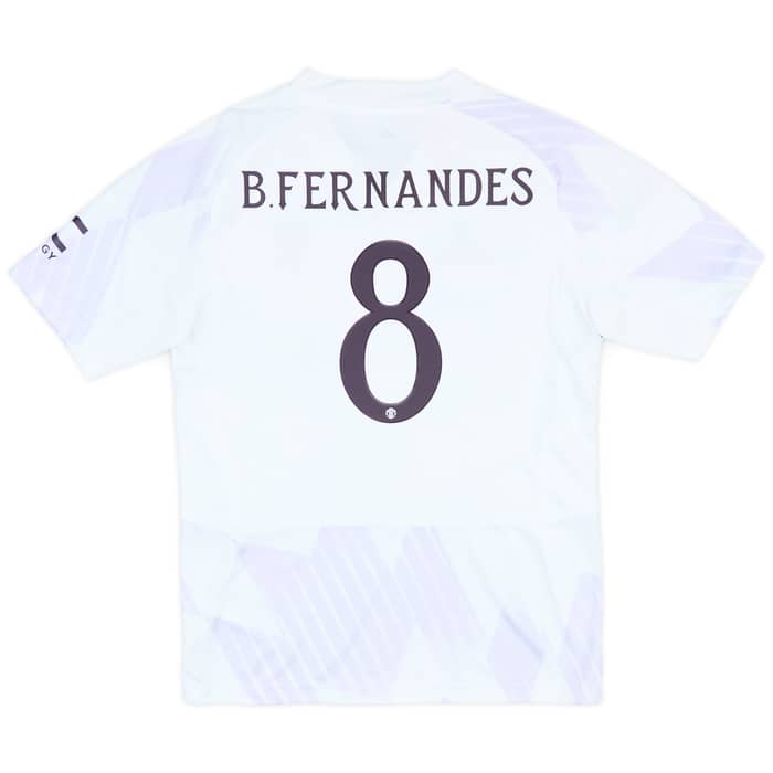 2025-26 Manchester United Away Shirt B.Fernandes #8 (KIDS)