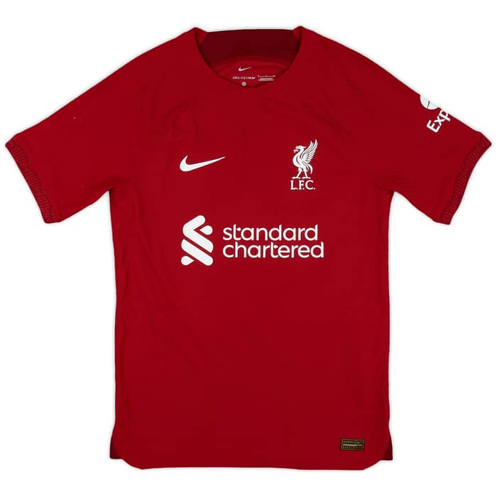 2022-23 Liverpool Authentic Home Shirt M.Salah #11 - 9/10 - (S)
