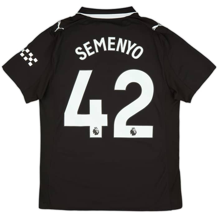 2025-26 Manchester City Authentic Away Shirt Semenyo #42