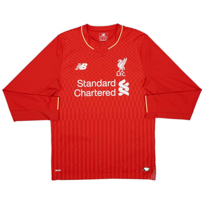 2015-16 Liverpool Home L/S Shirt Sturridge #15 - 9/10 - (S)