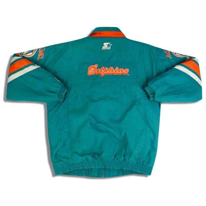 1990s Miami Dolphins Starter Rain Coat XL