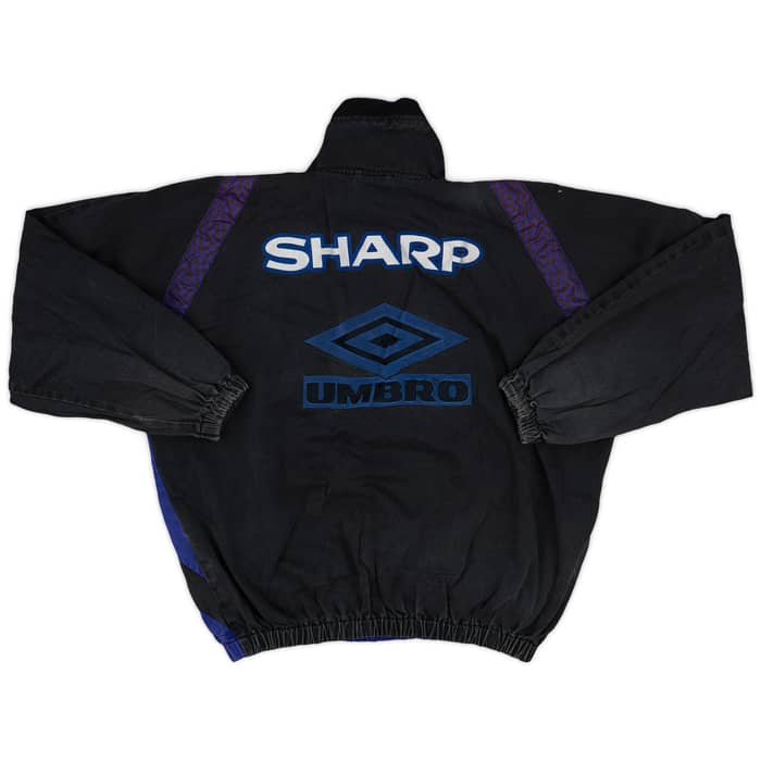 1996-97 Manchester United Umbro 1/4 Zip Drill Top - 6/10 - (M)