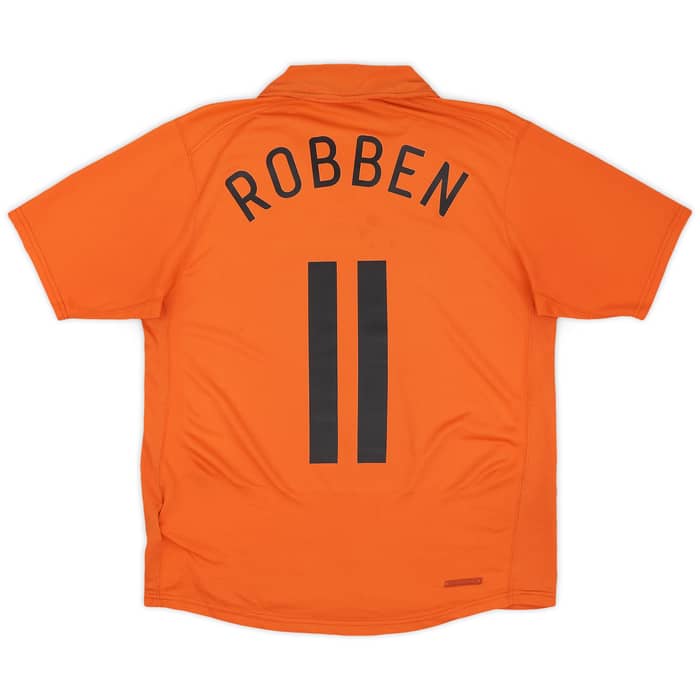 2006-08 Netherlands Home Shirt Robben #11 - 6/10 - (S)