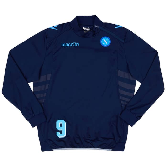 2013-14 Napoli Player Issue 1/4 Zip Training Top # - 5/10