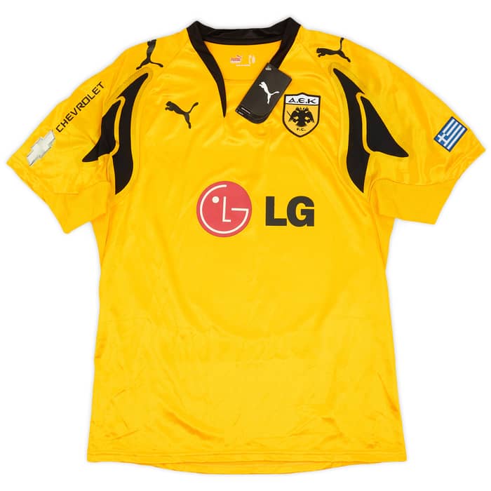 2007-08 AEK Athens Home Shirt Rivaldo #10 (L)