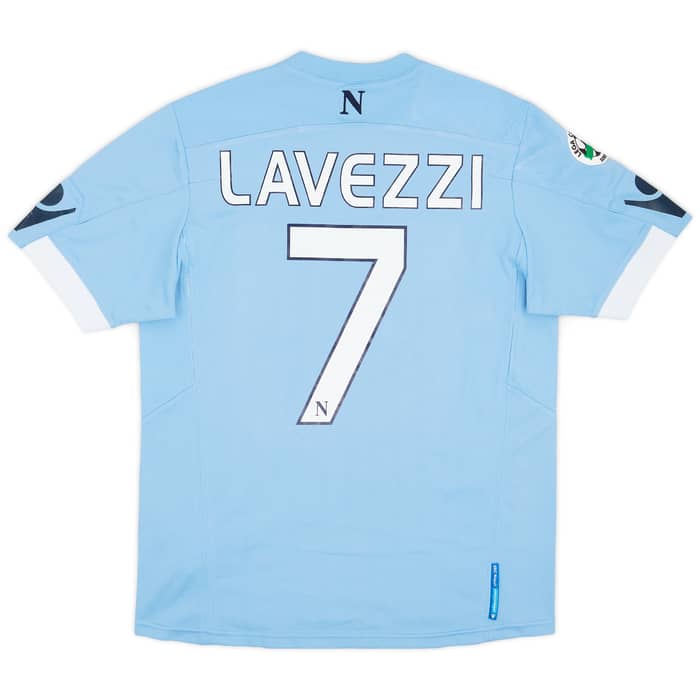 2010-11 Napoli Home Shirt Lavezzi #7 - 7/10 - (M)