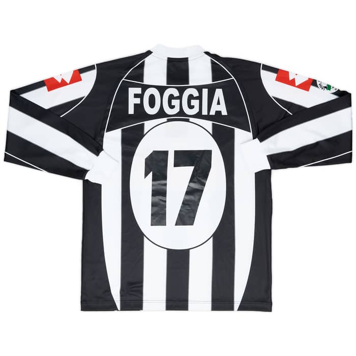 2005-06 Ascoli Match Issue Home Shirt Foggia #17