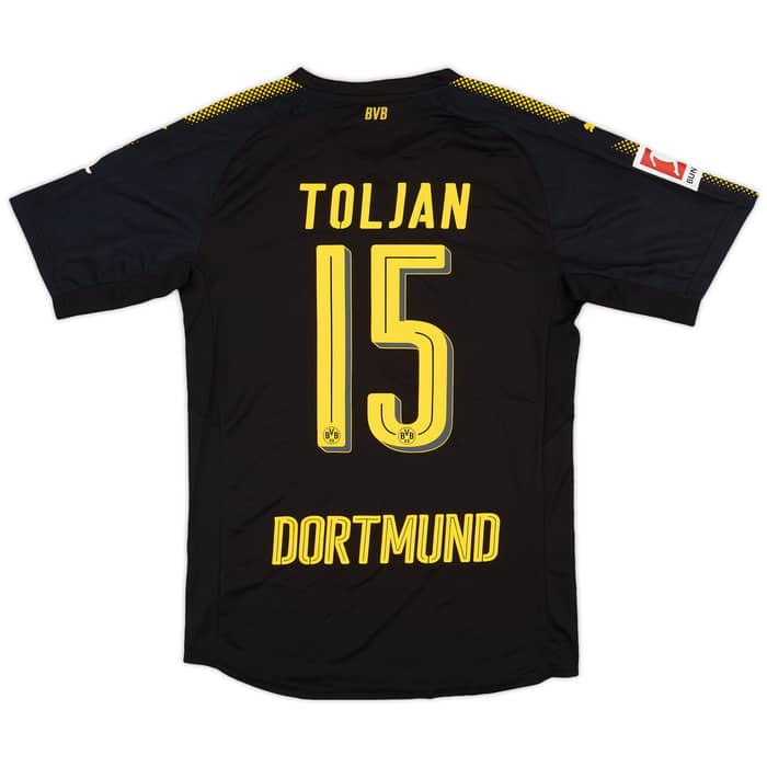 2017-18 Borussia Dortmund Authentic Away Shirt Toljan #15 - 9/10 - (M)