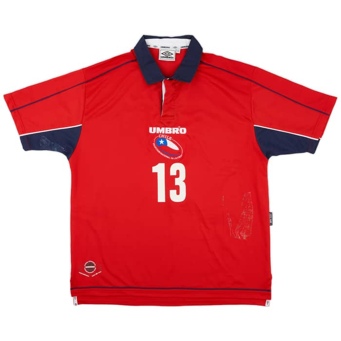 2000-01 Chile Home Shirt Vargas #13 - 5/10 - (XL)