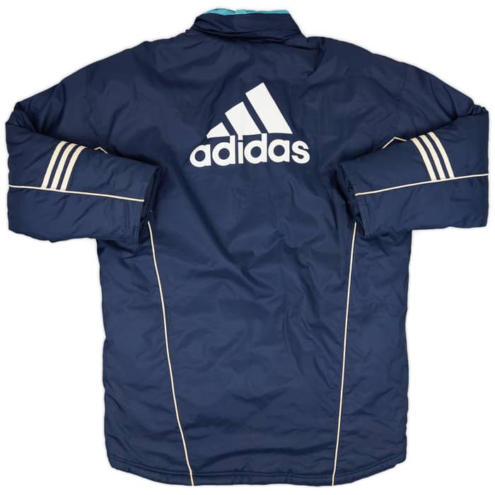 2000-01 Olympique Marseille adidas Padded Bench Coat - 8/10 - (L)