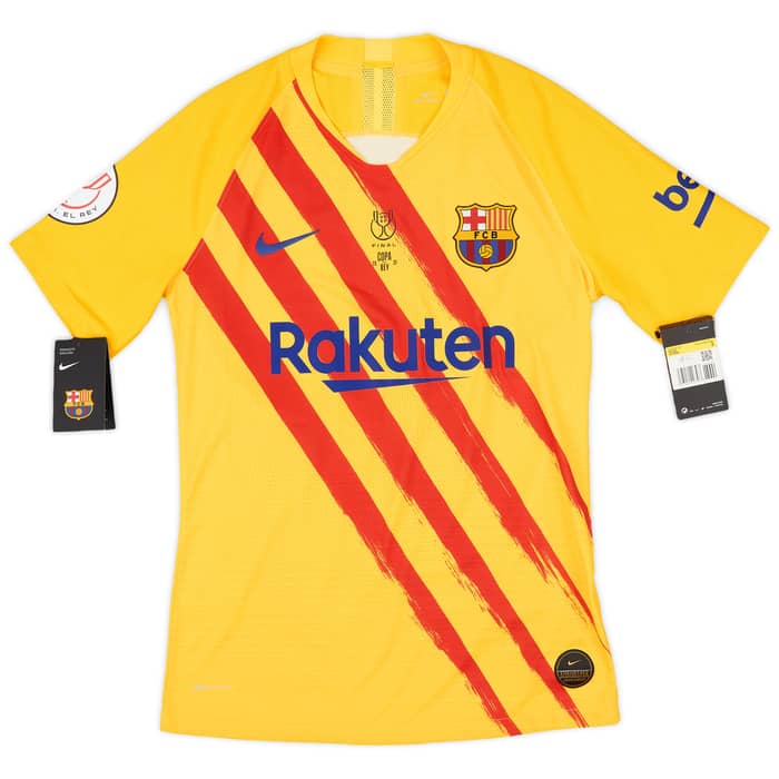 2019-20 Barcelona Authentic 'Senyera' Fourth Shirt De Jong #21 (S)