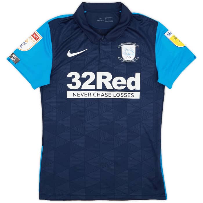 2020-21 Preston North End Match Issue Away Shirt Pearson #4