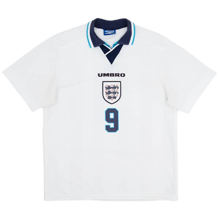 1995-97 England Home Shirt Shearer #9 - 7/10 - (L)