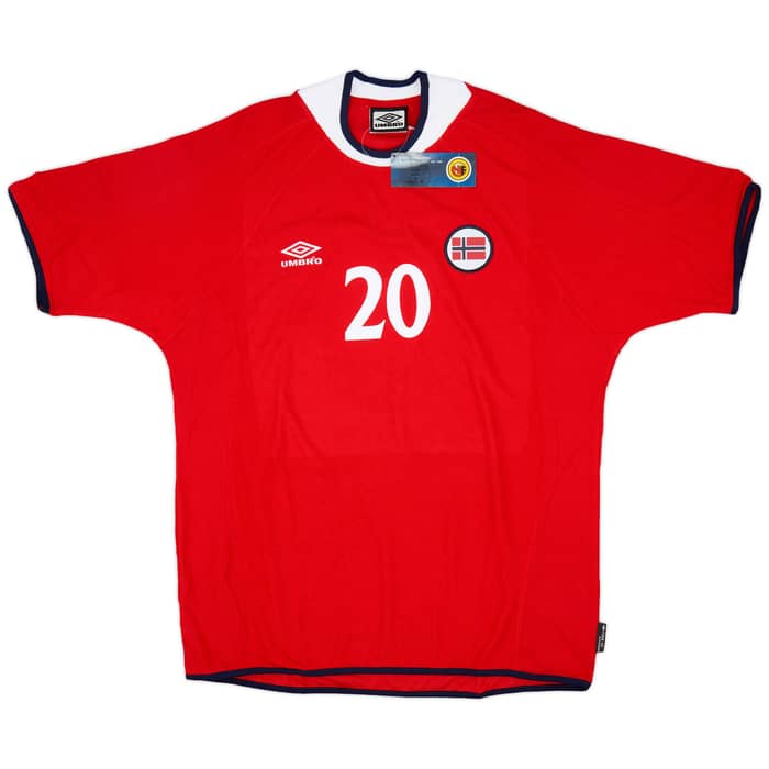2000-02 Norway Home Shirt Solskjaer #20 (XL)