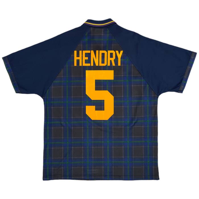 1994-96 Scotland Home Shirt Hendry #5 - 9/10 - (XL)