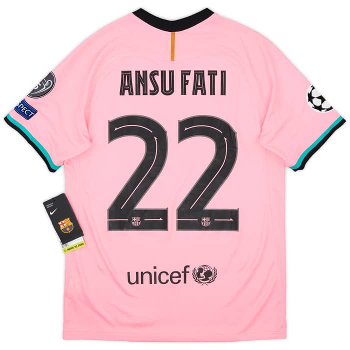2020-21 Barcelona Third Shirt Ansu Fati #22 (M)