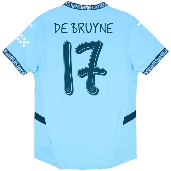 2024-25 Manchester City Authentic Home Shirt De Bruyne #17