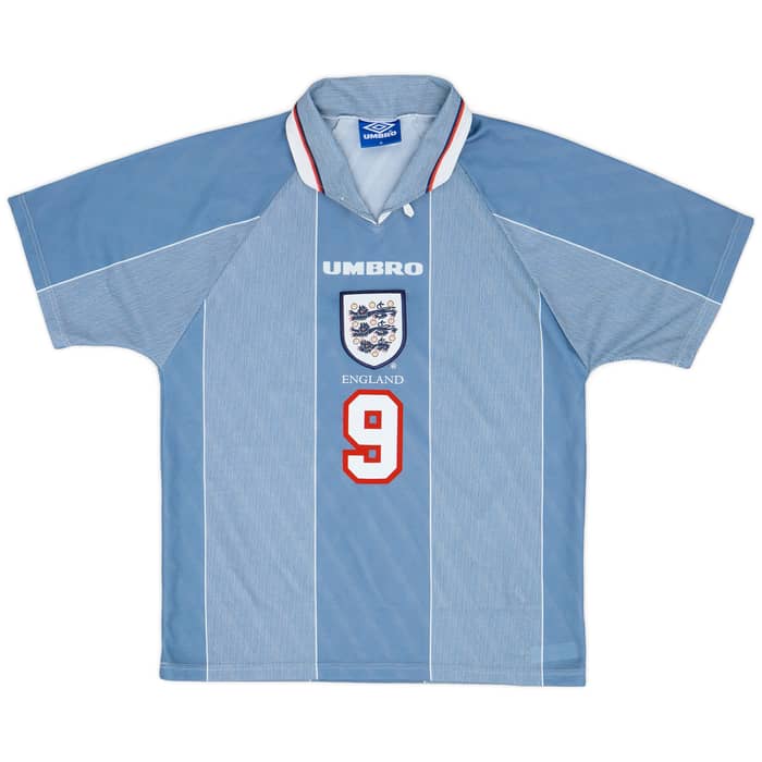 1996-97 England Away Shirt Shearer #9 - 9/10 - (M)