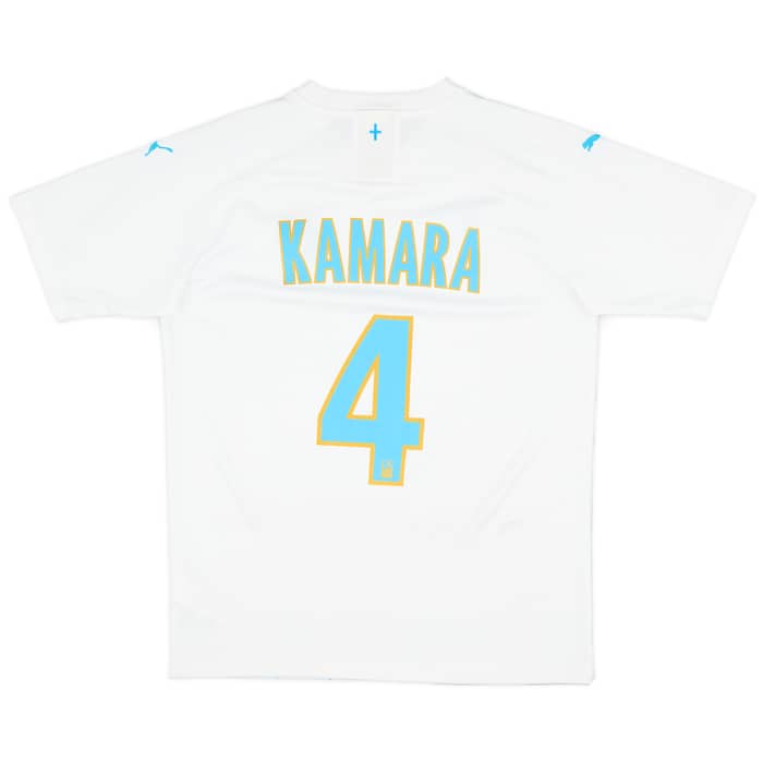 2019-20 Olympique Marseille Home Shirt Kamara #4 - 9/10 - (M)
