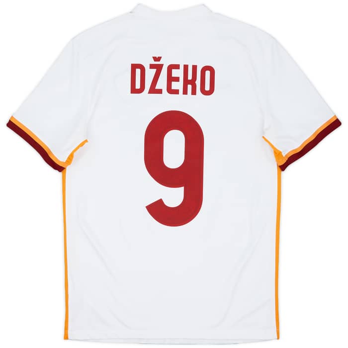 2015-16 Roma Away Shirt Dzeko #9 - 7/10 - (S)