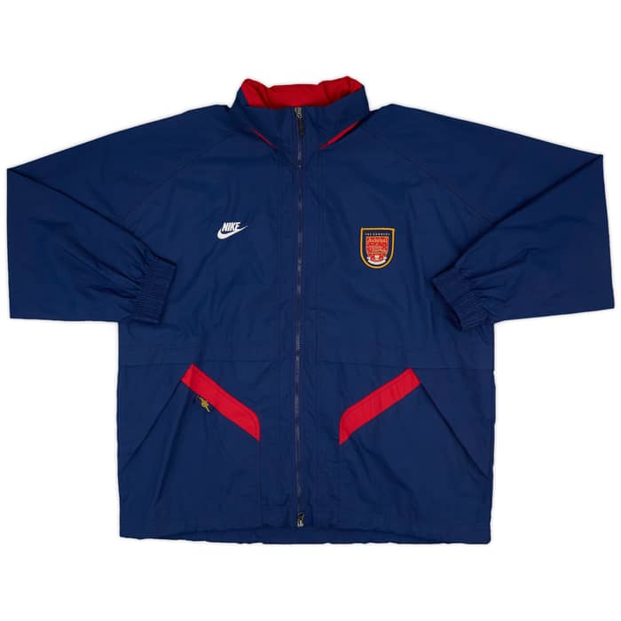 1998-99 Arsenal Nike Hooded Rain Jacket - 8/10 - (XL)