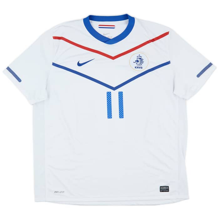 2010-11 Netherlands Away Shirt Robben #11 - 9/10 - (XXL)