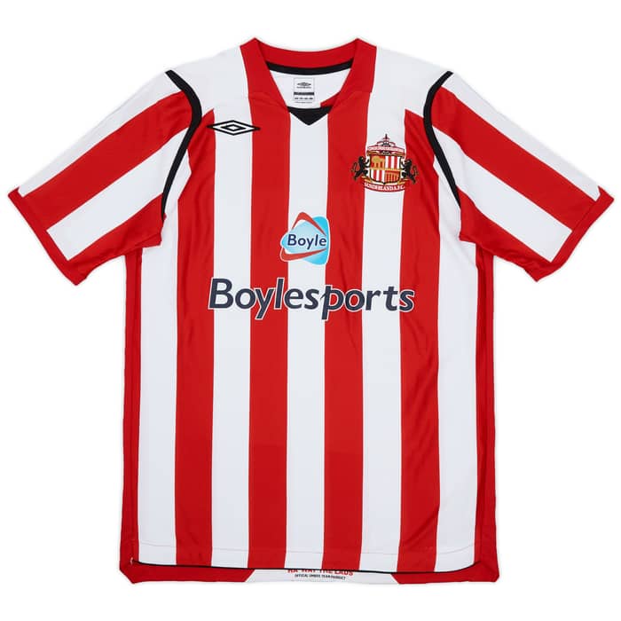 2008-09 Sunderland Home Shirt Yorke #19 - 8/10 - (L)