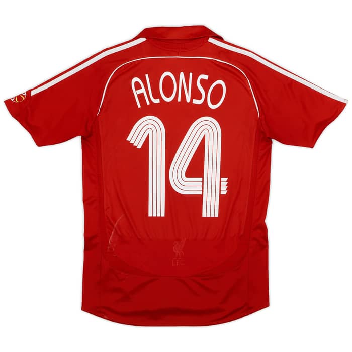 2006-08 Liverpool Home Shirt Alonso #14 - 6/10 - (S)