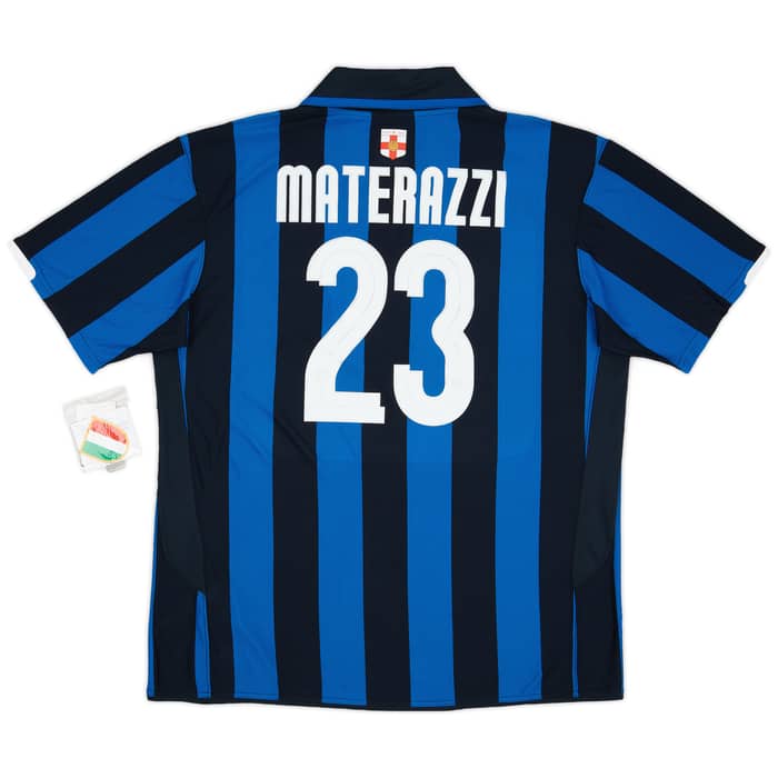 2007-08 Inter Milan Centenary Home Shirt Materazzi #23 (XXL)
