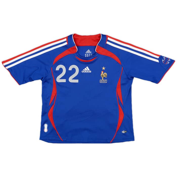 2006-07 France Home Shirt Ribery #22 - 8/10 - (7-8 Years)
