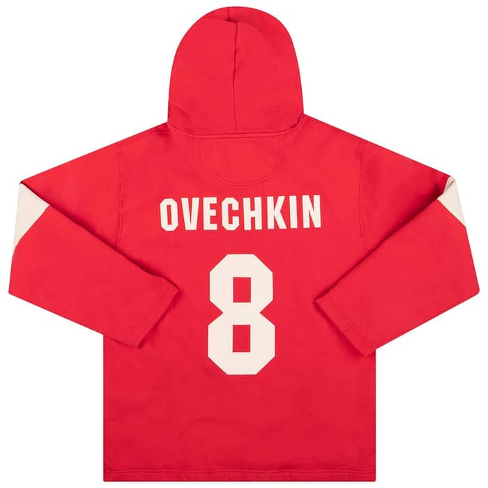 2010s Washington Capitals Ovechkin #8 Old Time Hockey Hooded Sweat Top M