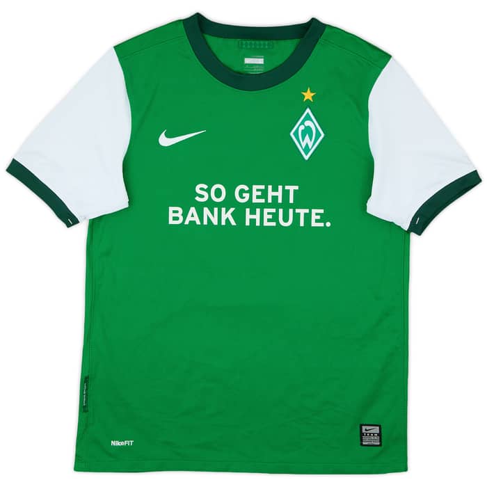2009-10 Werder Bremen Home Shirt Marin #10 - 7/10 - (L.Boys)
