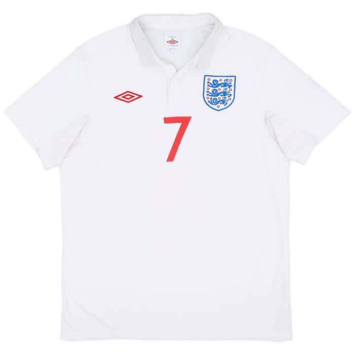 2009-10 England Home Shirt #7 - 6/10 - (M)