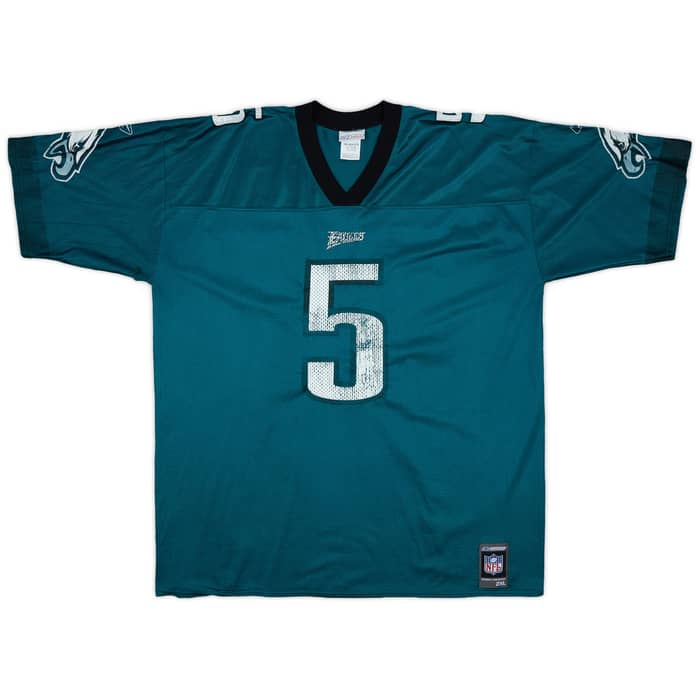 2001 Philadelphia Eagles McNabb #5 Reebok Home Jersey - 4/10 - (XXL)