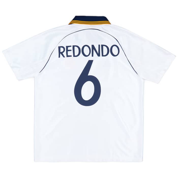 1999-00 Real Madrid adidas Reissue Home Shirt Redondo #6