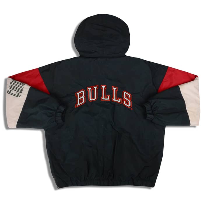 1990s Chicago Bulls Competitor Hooded Pullover Rain Coat L