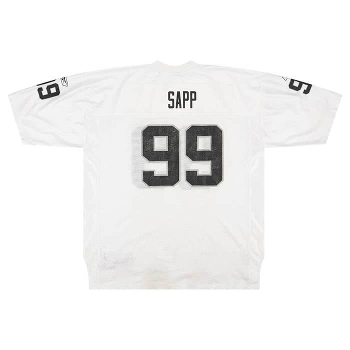 2004 Oakland Raiders Sapp #99 Reebok On Field Jersey (Away) XXL