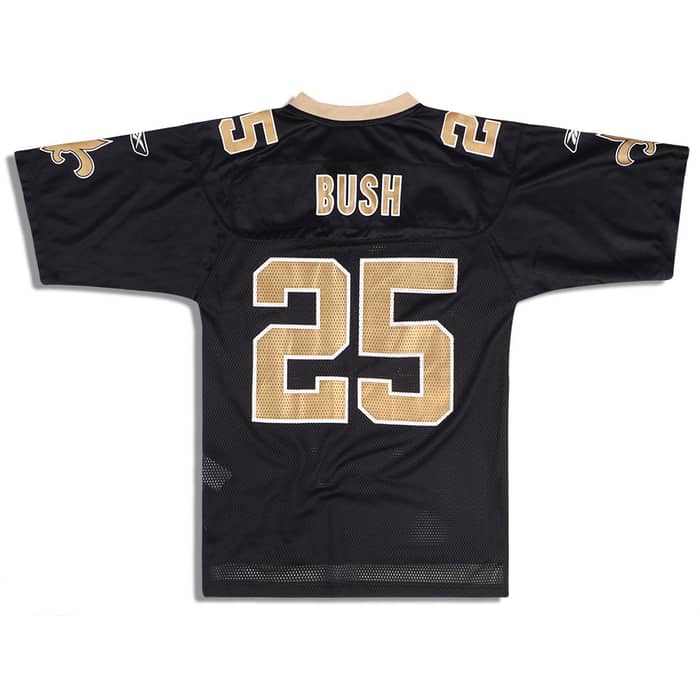 2008-10 New Orleans Saints Bush #25 Reebok On Field Jersey (Home) XXL