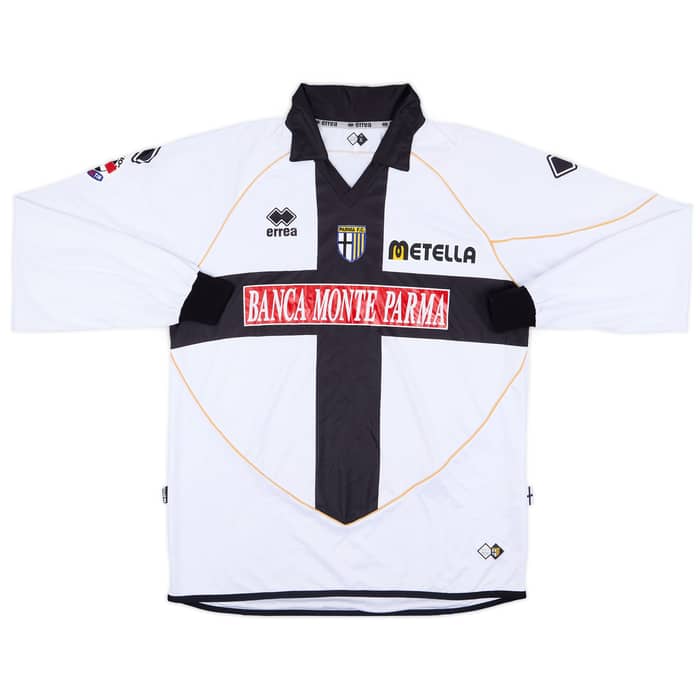 2008-09 Parma Match Issue Home L/S Shirt Antonelli #3