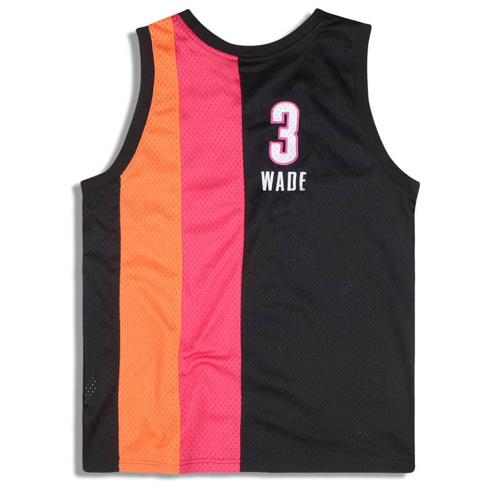 2005 Miami Heat Wade #3 Champion Hardwood Classics Jersey (Alternate) L
