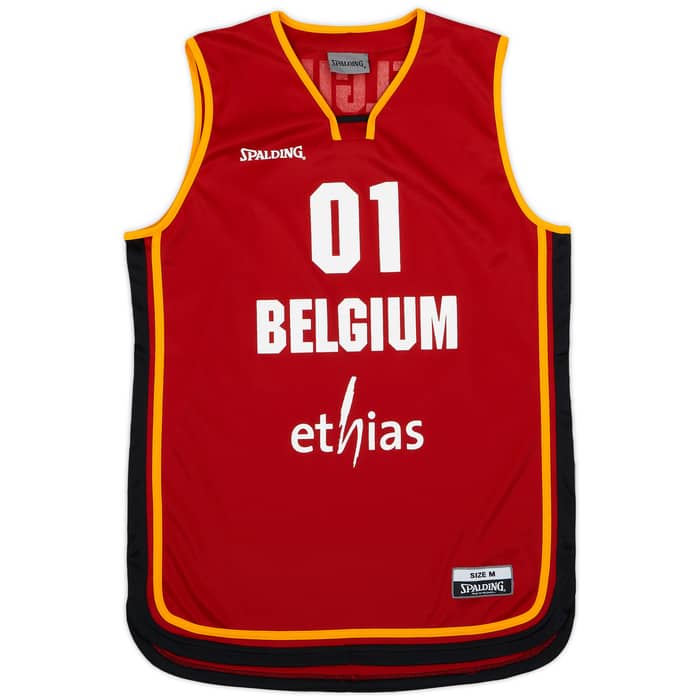 2008-09 Belgium #01 Spalding Home Jersey - 8/10 - (M)