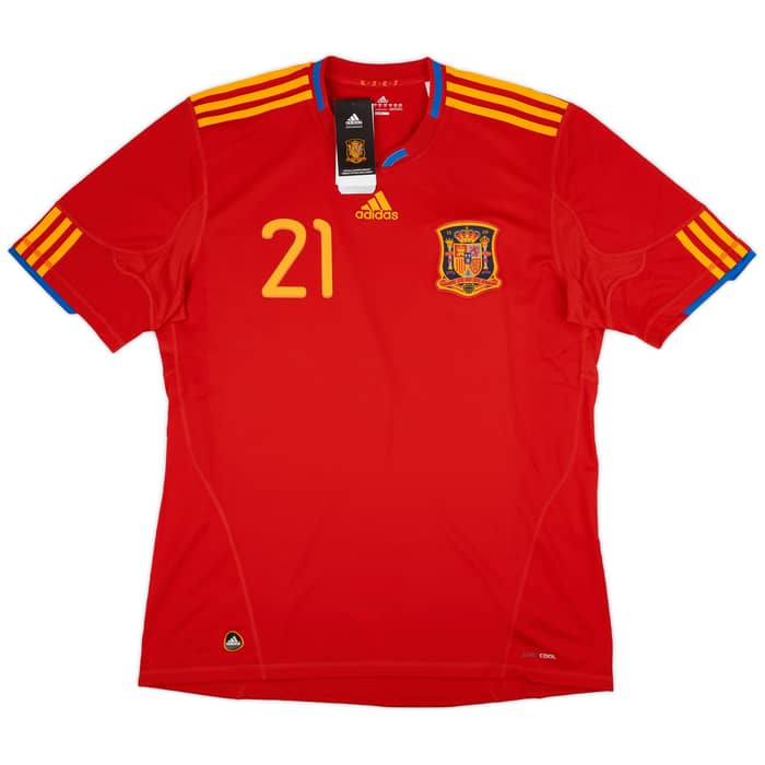 2009-10 Spain Home Shirt Silva #21 (XL)