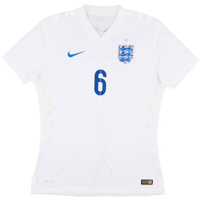 2014-15 England Player Issue Home Shirt #6 - 8/10 - (L)