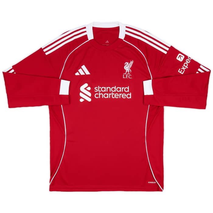 2025-26 Liverpool Home L/S Shirt M.Salah #11