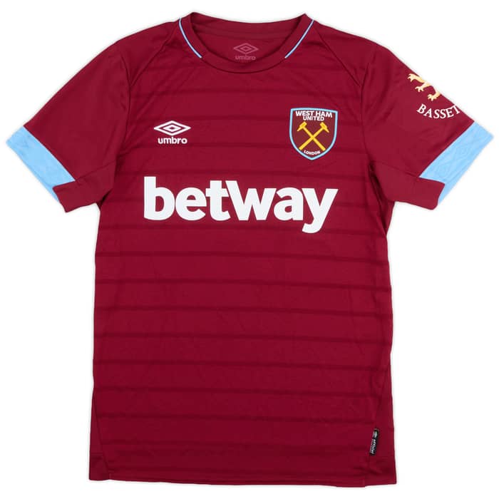 2018-19 West Ham Match Issue Home Shirt #28