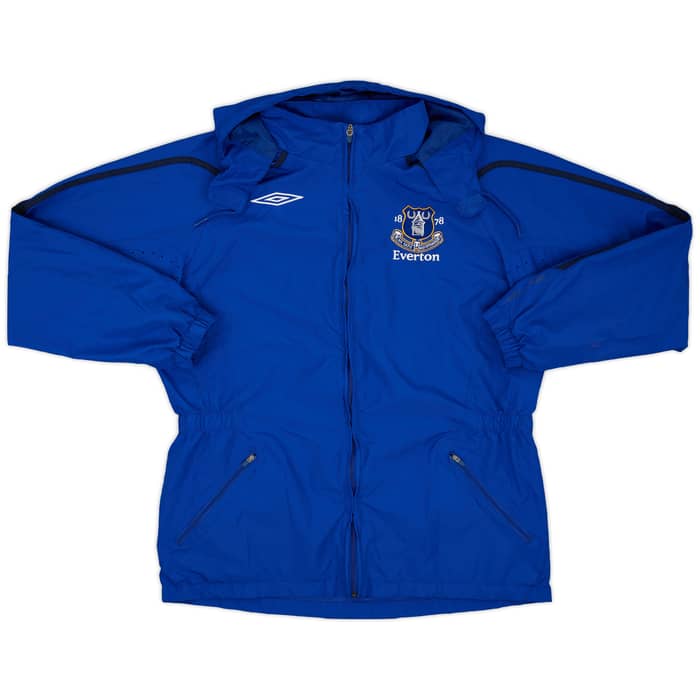 2008-09 Everton Umbro Hooded Rain Jacket - 9/10 - (L)